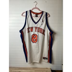 Vintage 90s/2000s Latrell Sprewell New York Knicks Jersey #8 Size XXL +2 Length